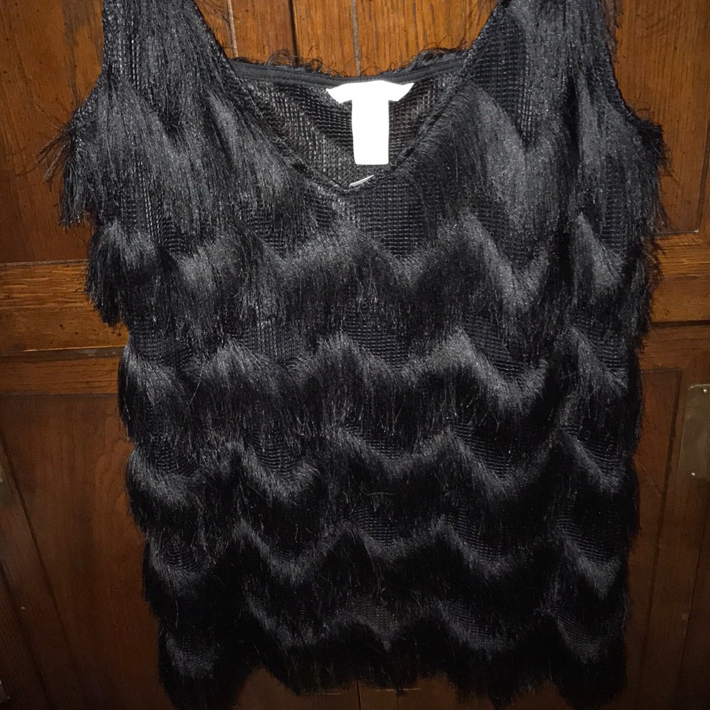 Black fringe tank top!